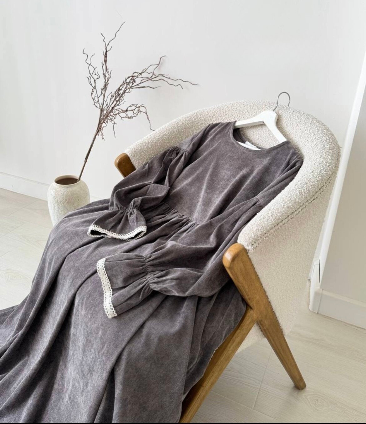 0028 Kolu Dantelli Elbise - 2