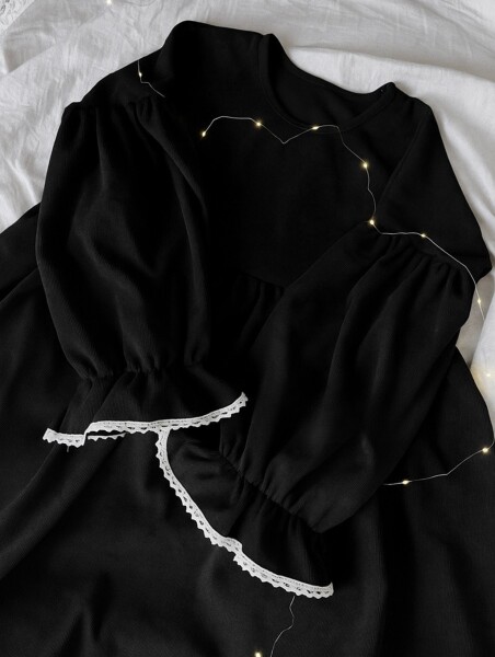 0028 Kolu Dantelli Elbise - 2