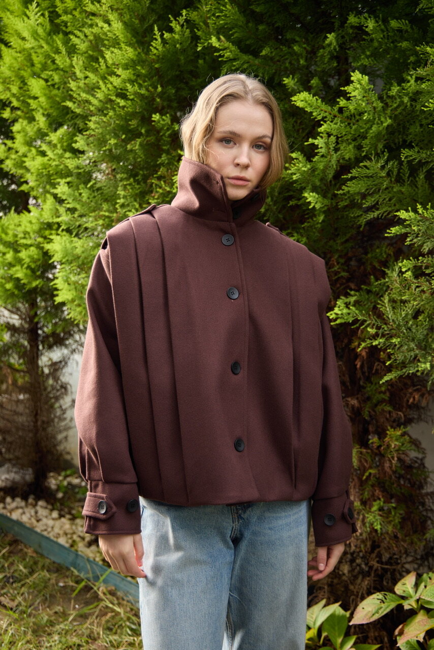 0030  Pileli Kaşe Kap Koyu Kahve - 4