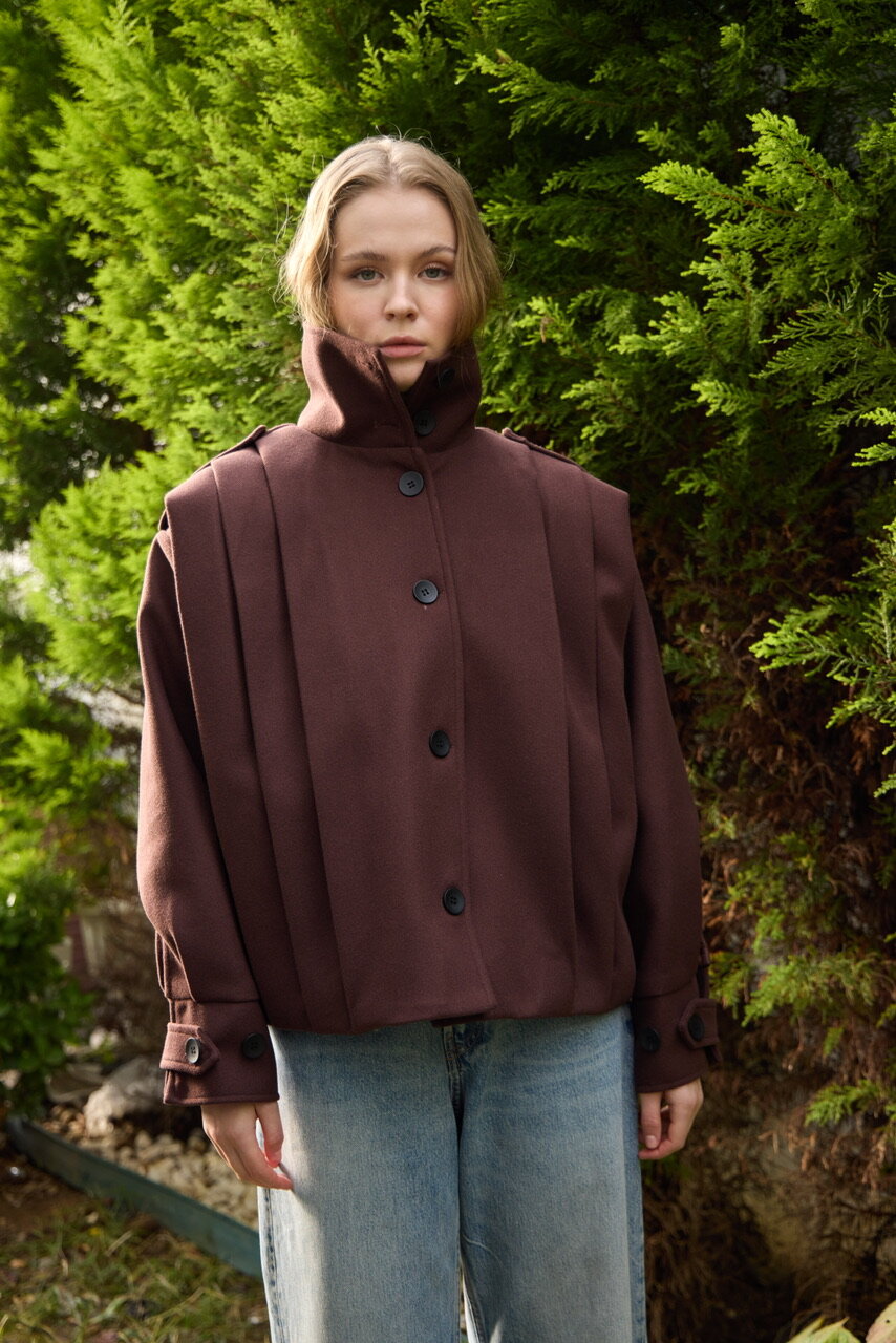 0030  Pileli Kaşe Kap Koyu Kahve - 6