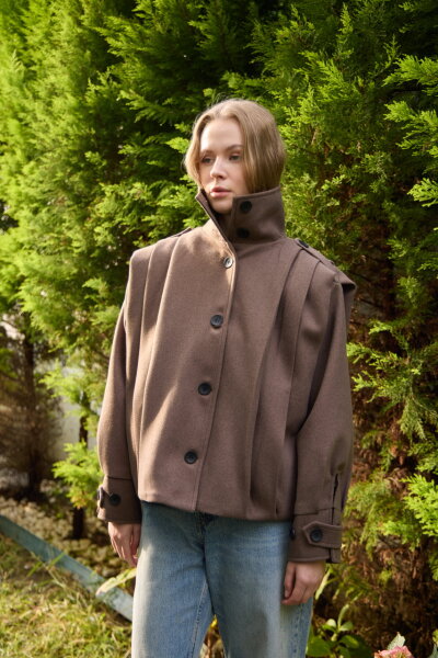 0030  Pileli Kaşe Kap Kahverengi - 4