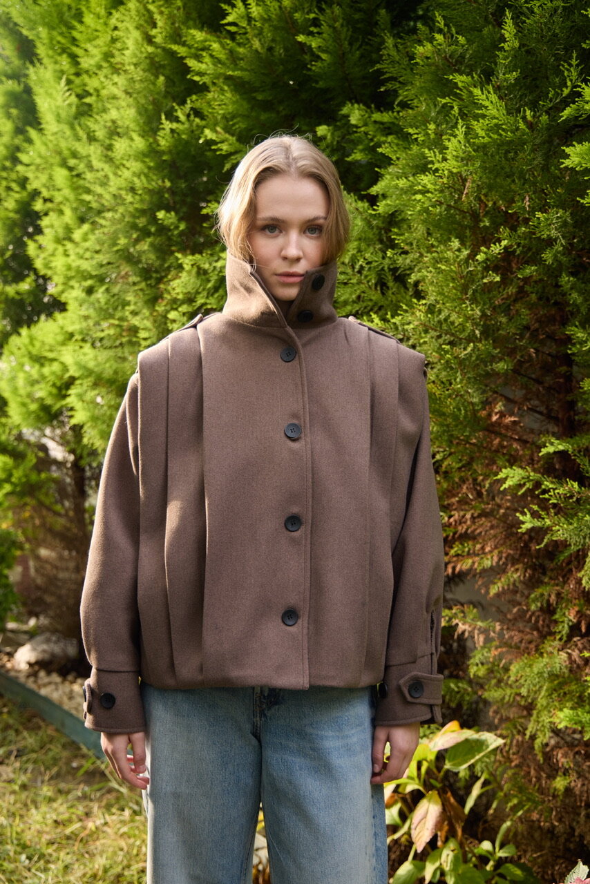 0030  Pileli Kaşe Kap Kahverengi - 5