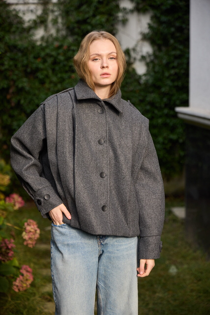 0030  Pileli Kaşe Kap Antrasit - 1