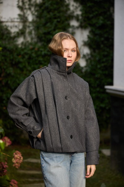 0030  Pileli Kaşe Kap Antrasit - 3