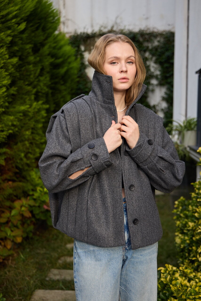 0030  Pileli Kaşe Kap Antrasit - 8