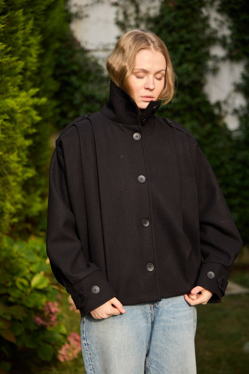 0030  Pileli Kaşe Kap siyah  - 2