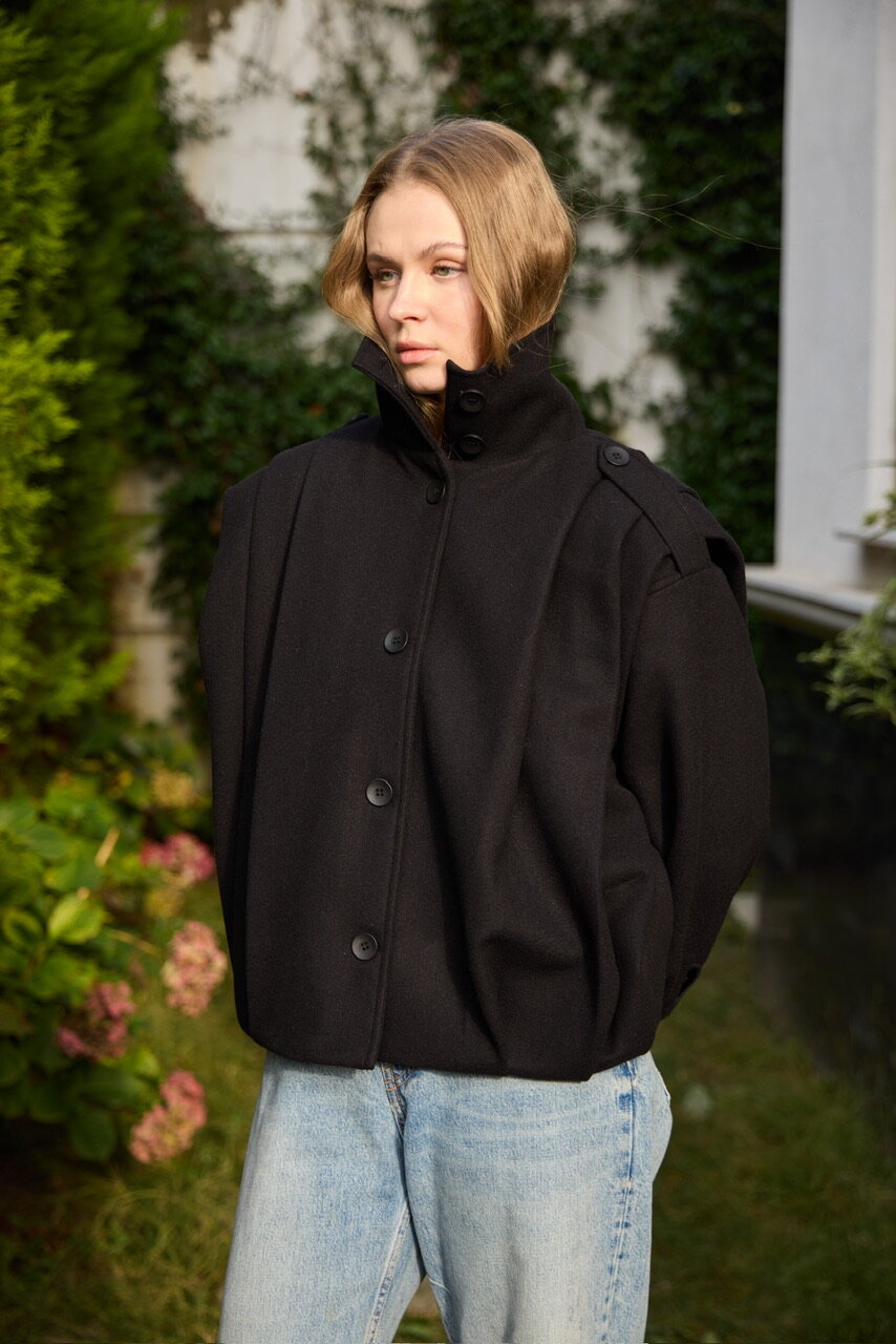 0030  Pileli Kaşe Kap siyah  - 7