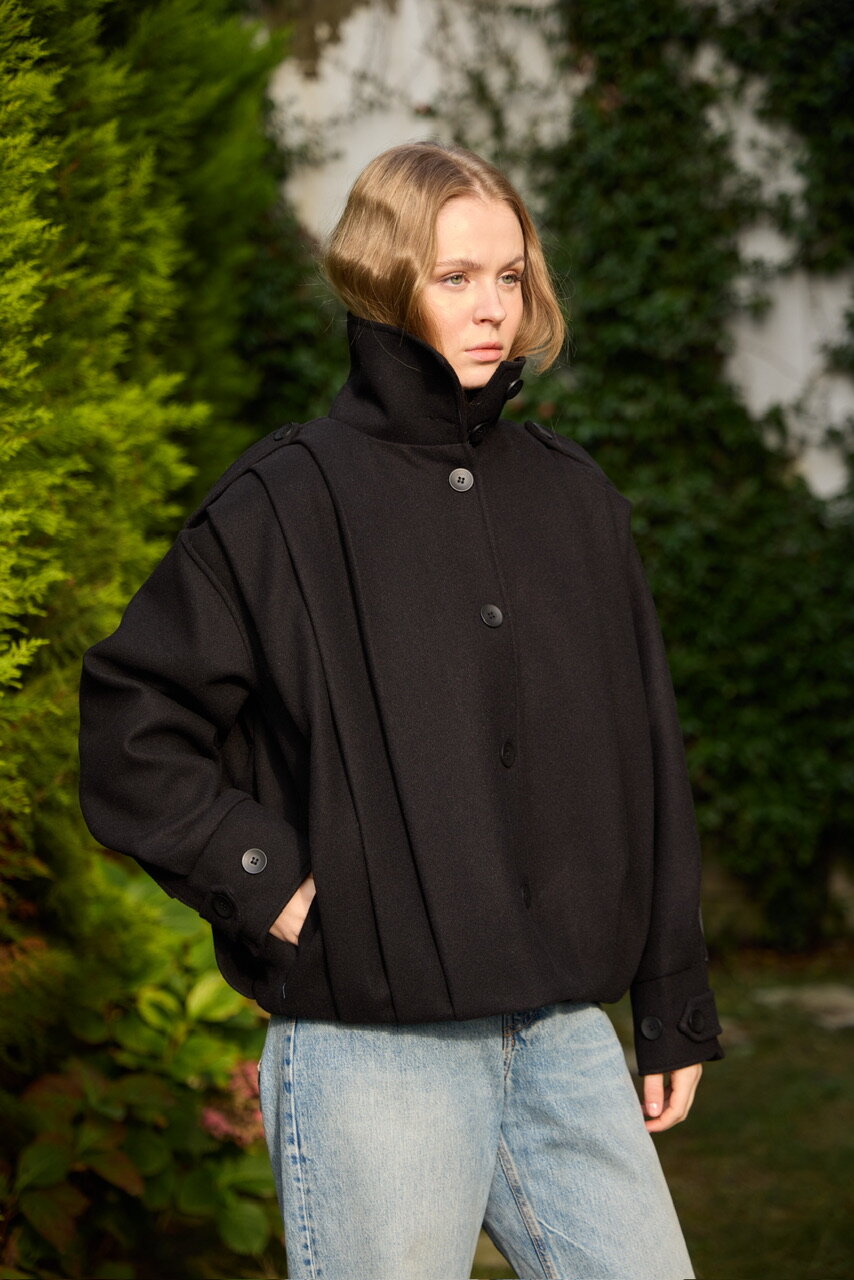 0030  Pileli Kaşe Kap siyah  - 8