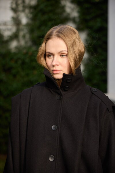 0030  Pileli Kaşe Kap siyah  - 10