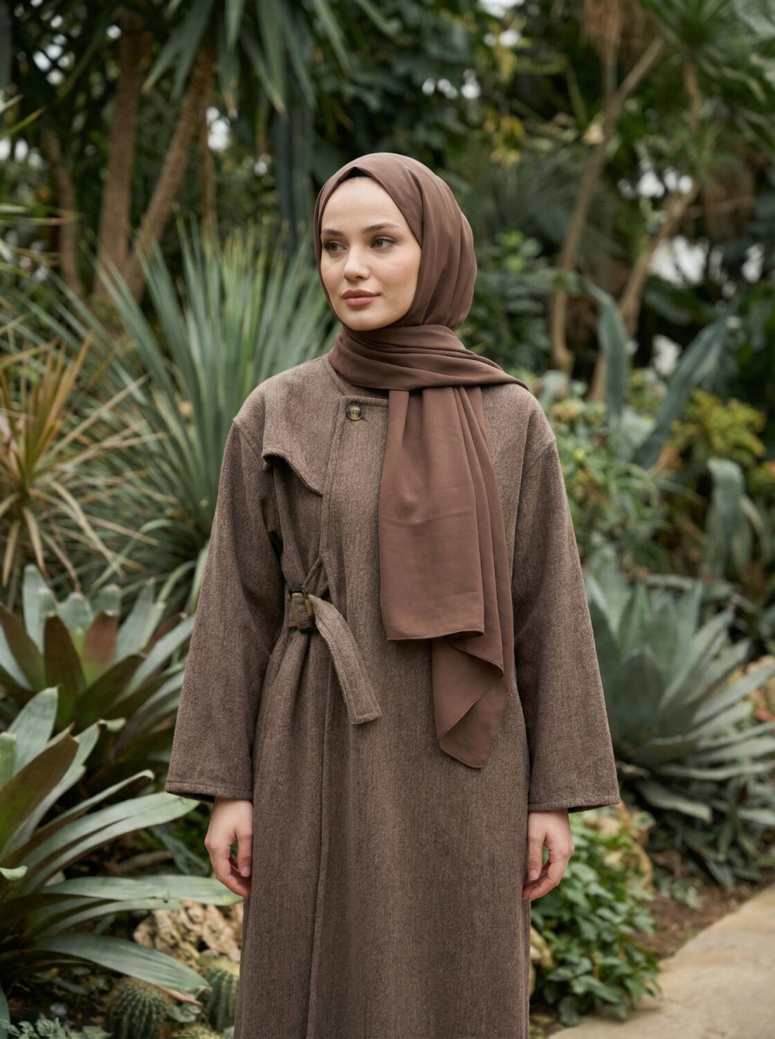 0031 ELBİSE KAP  - KAHVE - 2