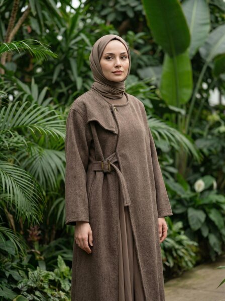 0031 ELBİSE KAP  - KAHVE - 3