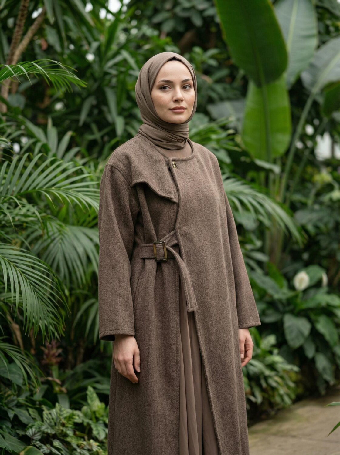 0031 ELBİSE KAP  - KAHVE - 3