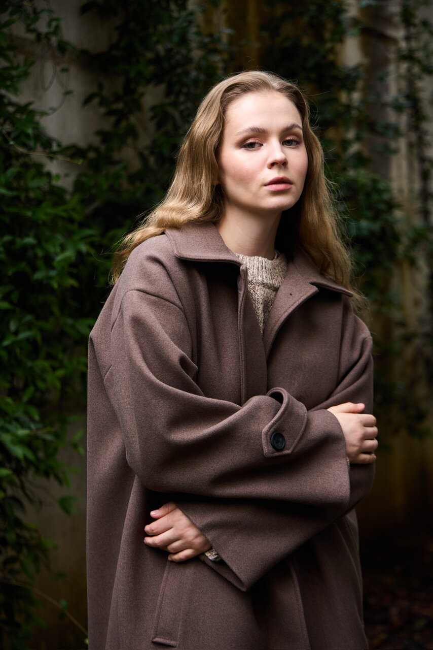 0032 Kaşe Kaban  - Koyu kahve - 6