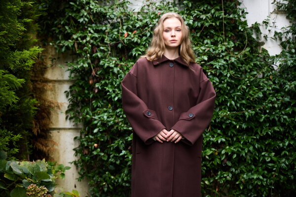 0032 Kaşe Kaban  - Kahverengi - 2