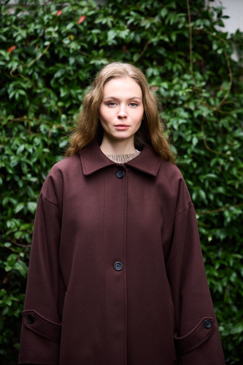 0032 Kaşe Kaban  - Kahverengi - 4