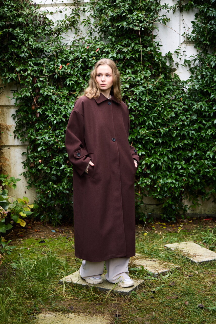 0032 Kaşe Kaban  - Kahverengi - 5