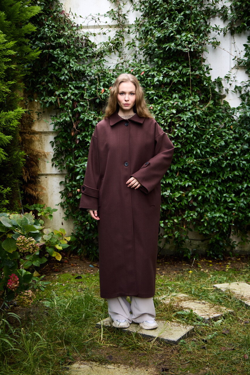 0032 Kaşe Kaban  - Kahverengi - 7