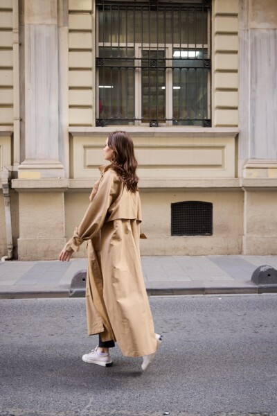 1020 Biyeli Trençkot - Kesekağıdı - 5