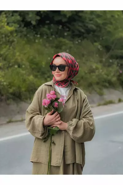 Müslin Etek Takım Haki - 2