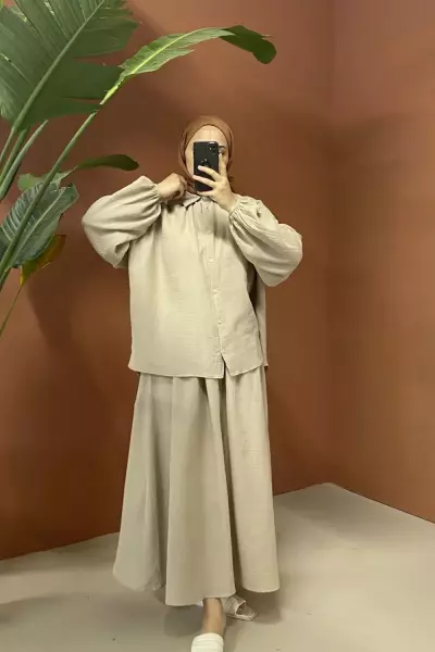 Müslin Etek Takım Taş - 2