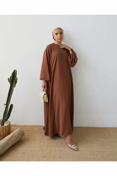 Parla Elbise Kahverengi - 3
