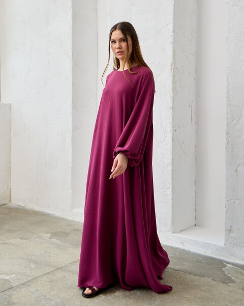 Parla Elbise Koyu Fuşya - 3