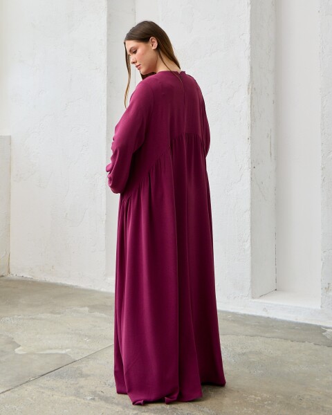 Parla Elbise Koyu Fuşya - 6