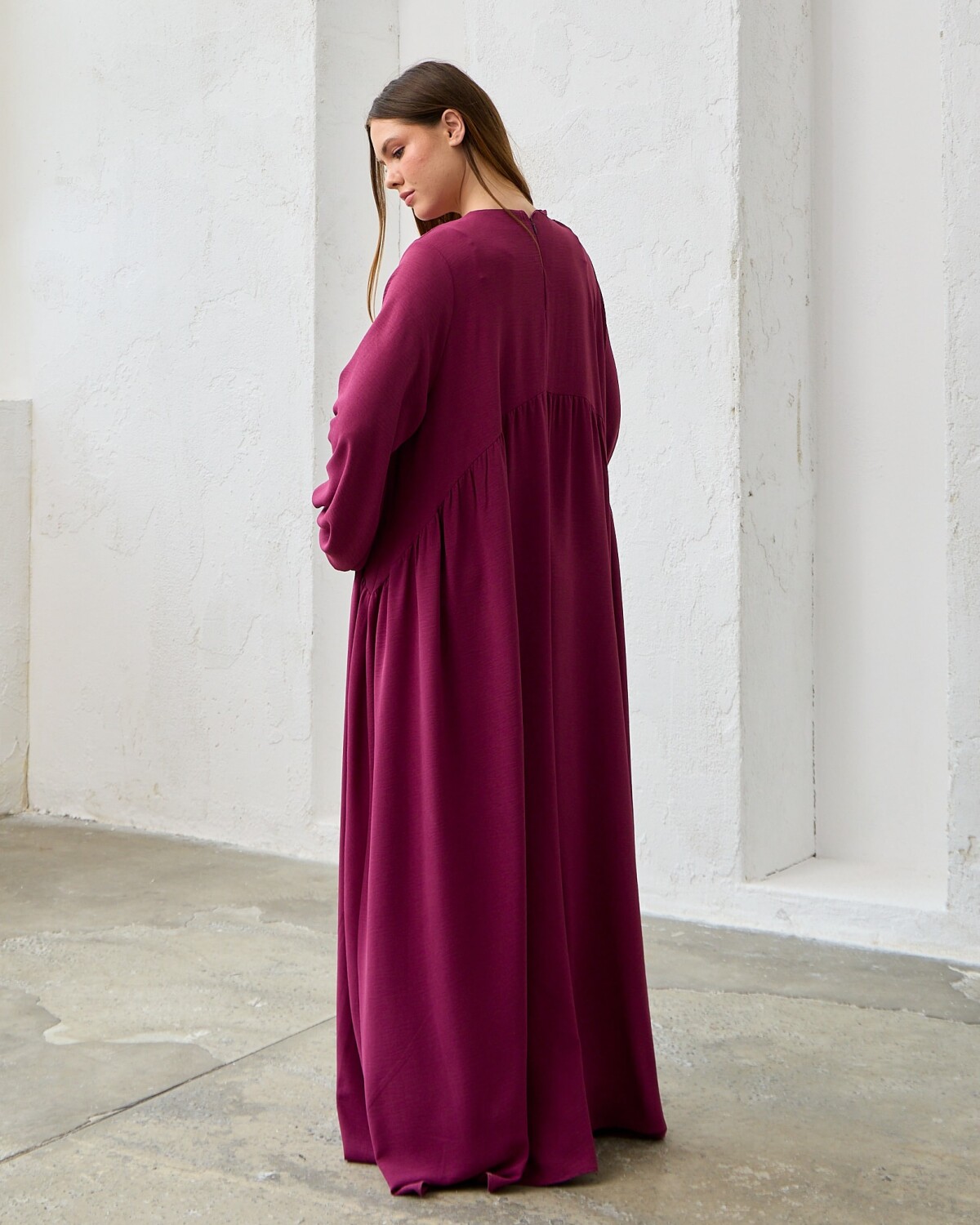 Parla Elbise Koyu Fuşya - 6