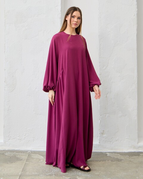 Parla Elbise Koyu Fuşya - 8