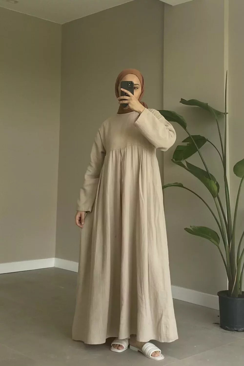 Robalı Müslin Elbise Taş - 1