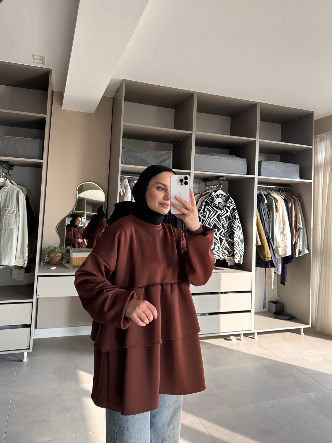 Scuba Katkat Tunik Kahverengi - 1