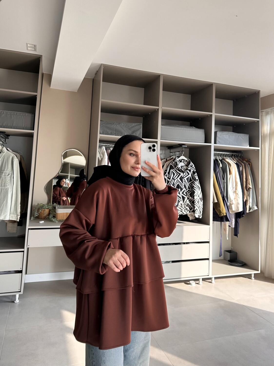 Scuba Katkat Tunik Kahverengi - 2