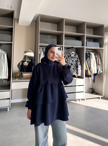 Scuba Katkat Tunik Lacivert - 2