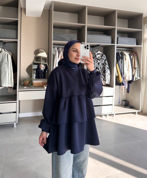 Scuba Katkat Tunik Lacivert - 3