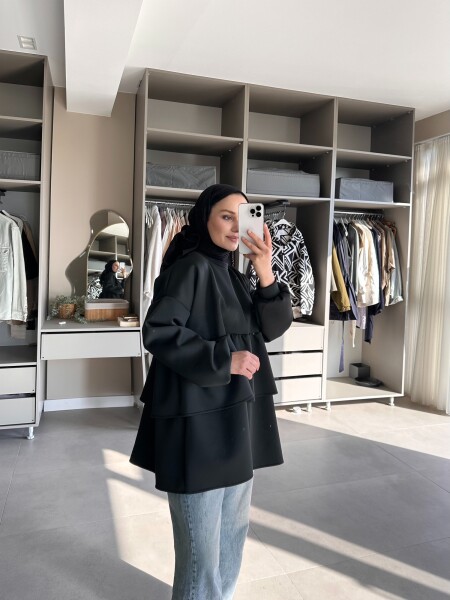 Scuba Katkat Tunik Siyah